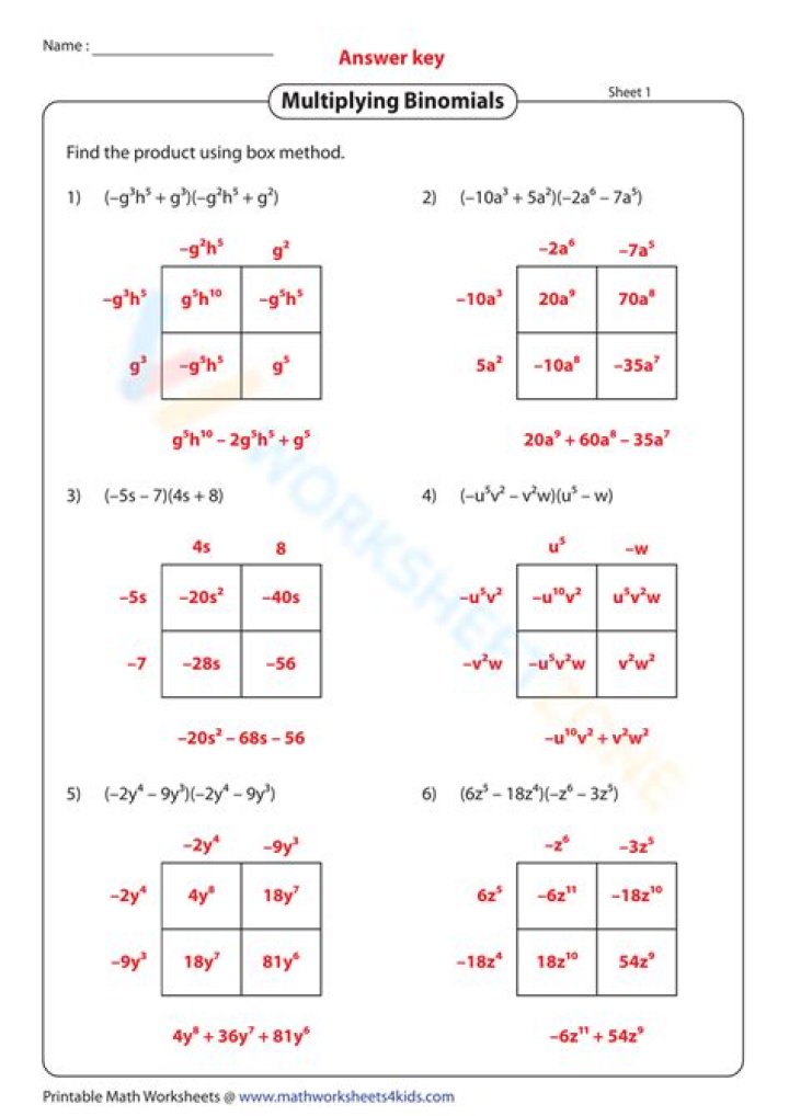 binomials