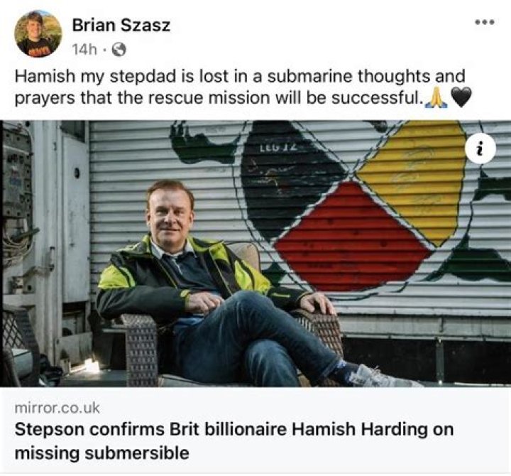 Brian Szasz Video: Hamish Harding Stepson Scandal
