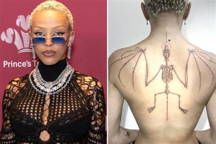 Doja Cat Debuts Another Death-Inspired Tattoo On Her Head