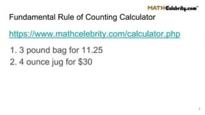 Fundamental Rule of Counting Calculator