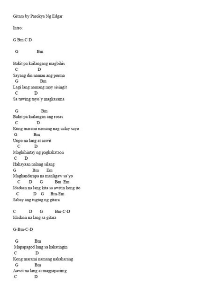 Gitara by Parokya Ni Edgar from Philippines