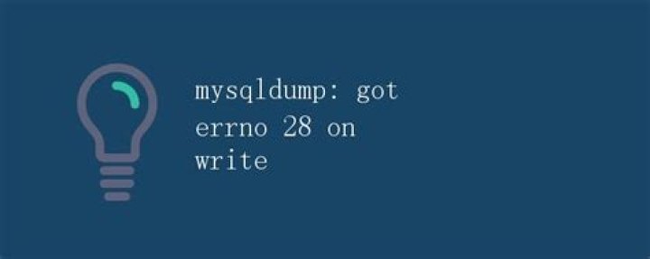 Got errno 28 on write |
