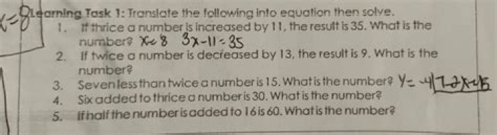 If thrice a number is increased by 11,the result is 35. What is the number
