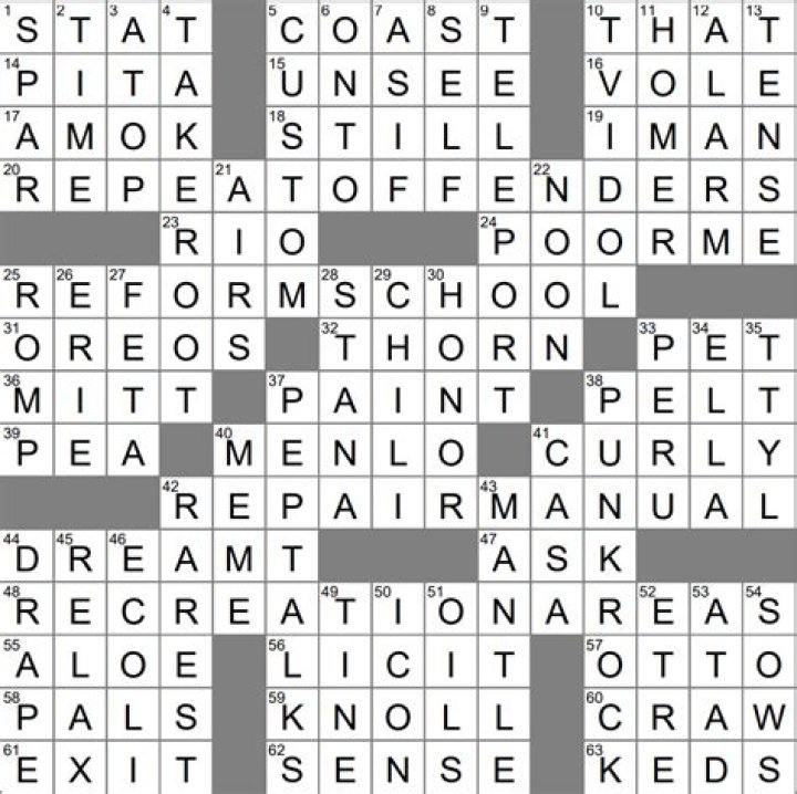 LA Times Spanish "east" Crossword Clue Answers with 4 letters