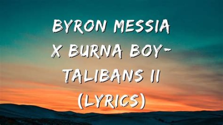 Lyrics & Translations of Talibans by Byron Messia