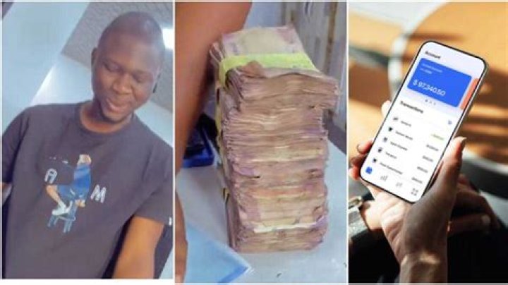 Naira Notes: Man Storms Phone Shop With Huge Cash He Saved for 10 Years, Uses it to Buy iPhone in Viral Video