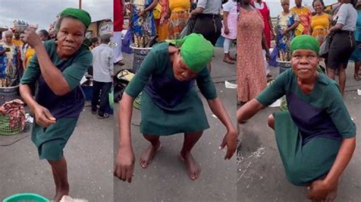 "Retired Slay Queen": Market Woman Abandons Her Smoked Fish, Performs Electrifying Sweet Dance in Viral Video