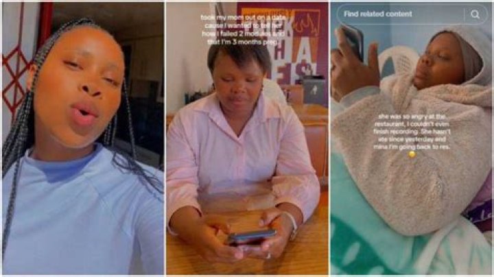 “She Cried”: Lady Takes Mum Out on Date, Breaks News That She’s Pregnant & Failed University Exams to Her