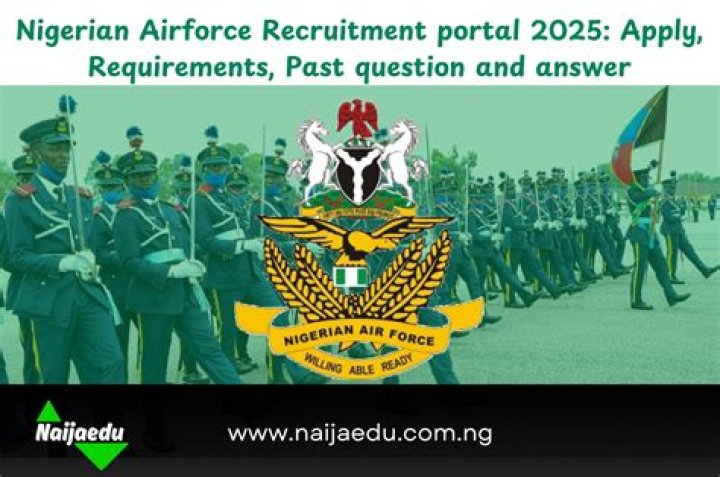 www.airforce.mil.ng | Nigerian Air Force recruitment portal
